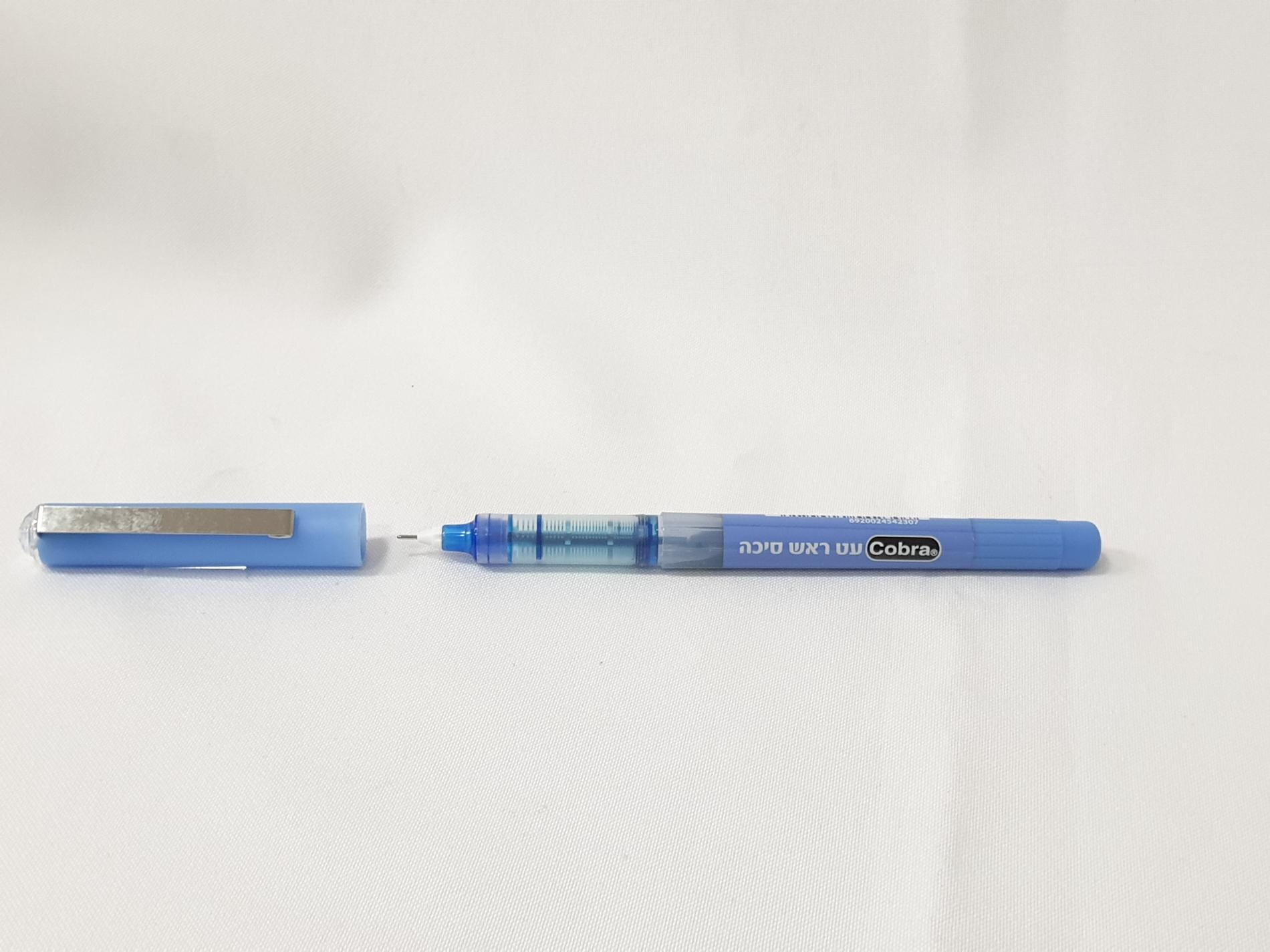 עט מחט 0.5 כחול COBRA דגם 505 (12)
